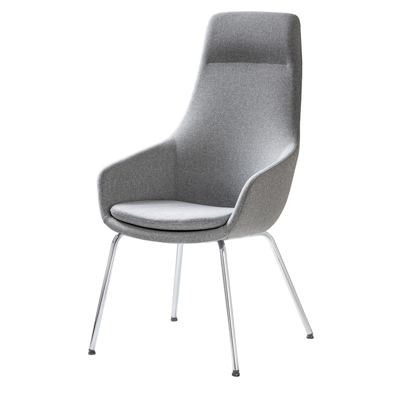 Leichter-Sessel-Livi-Hochlehner-Grau-Chrome